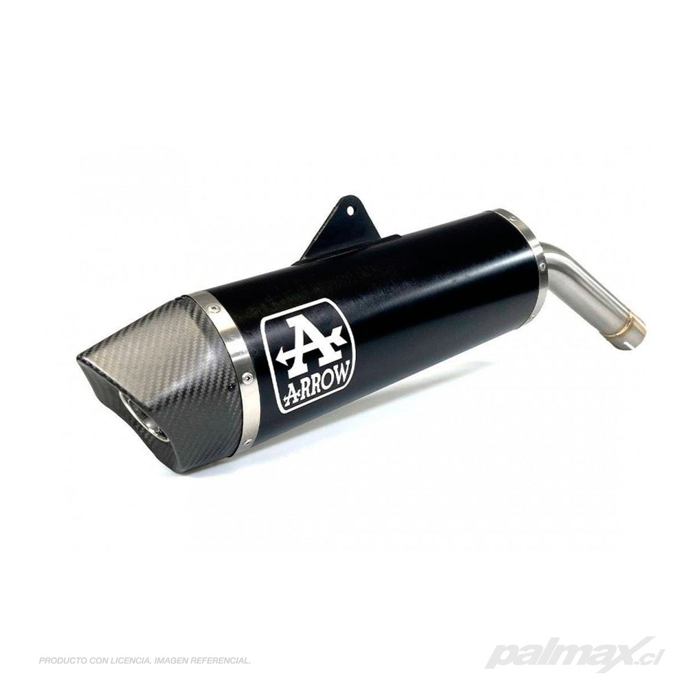 Silenciador Maxi Race Tech de Aluminio Dark con tapa de carbono para BMW F650GS / F800GS | Arrow